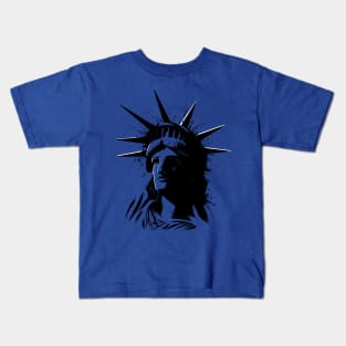 Splatter Statue of Liberty Kids T-Shirt